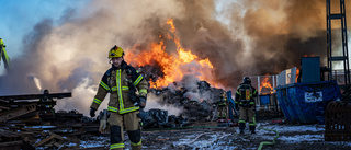 Storbrand på Skrotcentralen – igen