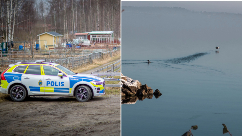 Öljaren väster om Julita. Här har polisen genomfört dykningar i sökandet efter bevisning från mordet vid Lasstorp i slutet av mars. 
