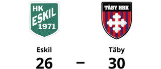 Eskil föll med 26-30 mot Täby