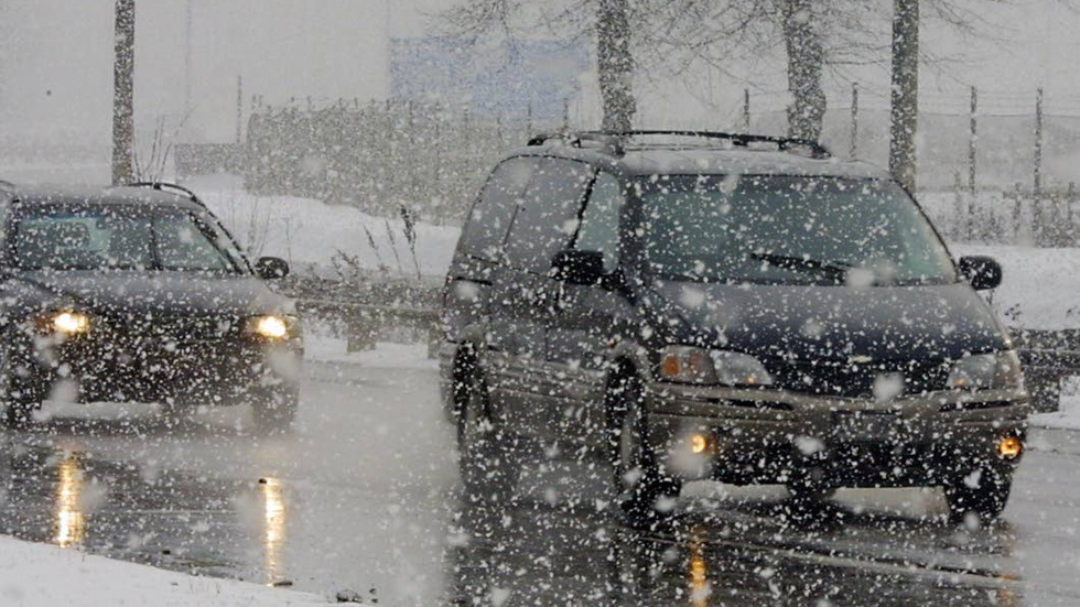 SMHI varnar för snöfall under onsdagskvällen. Arkivbild.