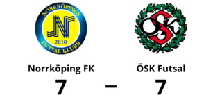 Oavgjort möte mellan Norrköping FK och ÖSK Futsal