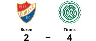 Seger med 4-2 för Tinnis mot Boren