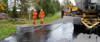 Fem tusen liter tjära läckte ut i Rispetorp