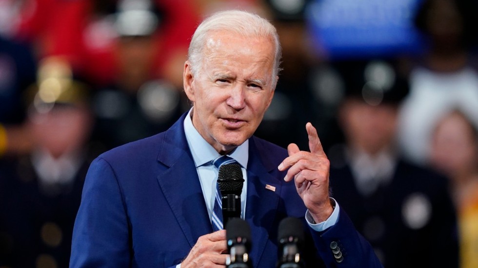 President Joe Biden håller tv-tal natten till fredagen.