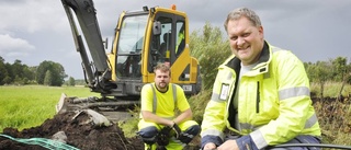 Nu grävs det för fiber i Hummelstad