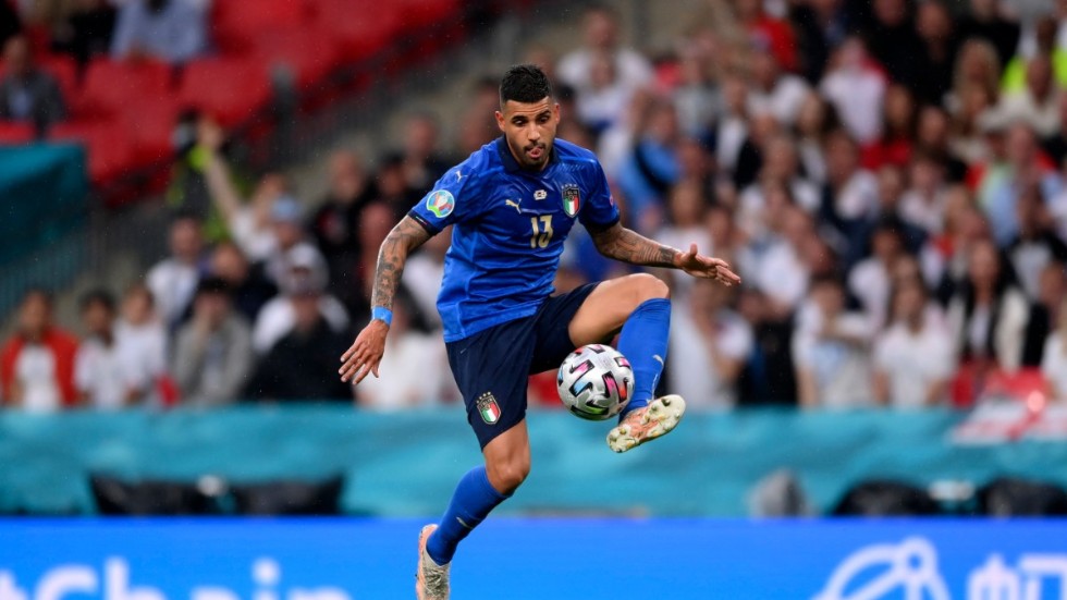 Emerson Palmieri lämnar Chelsea för West Ham. Arkivbild.
