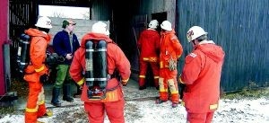 Glödlampa orsakade 
brand i sädesmagasin