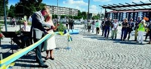 Nytt torg invigt med musik och tal