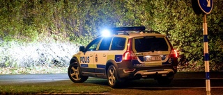 Aggressiv man hotade polisen