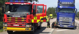 E22 stängdes av efter trafikolycka