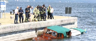 Båt sjönk vid Bergs slussar