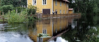 Nu svämmar Kisaån över sina breddar