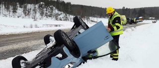 En person till sjukhus efter trafikolyckan