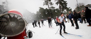 På fredag åker snökanonen fram vid Svaide