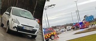 En till sjukhus efter trafikolycka