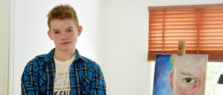 Linus Olofsson, 13, intar Kulturens hus