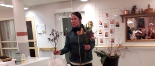 Blomstrande tema på julfest