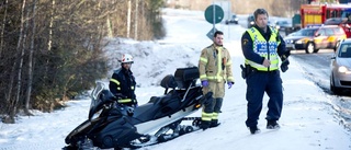 Man skadad i skoterkrock