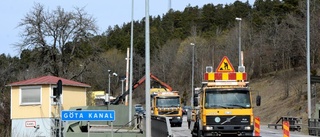 Trafikstörning vid Göta kanal