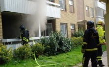 Lägenhetsbrand på Dunderbacken