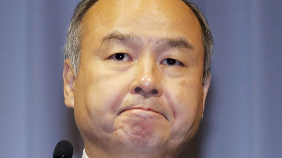 Softbanks vd Masayoshi Son har fått se värdet i teknikfonden Vision Fund rasa. Arkivbild.