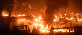 Man anhållen efter storbrand i Ängelholm