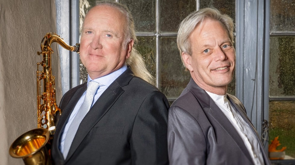 Johan Stengård och Ulf Esborn spelar på Marieborgskyrkan i Västervik på söndag.