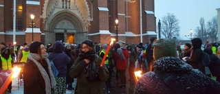 UNT på plats vid fackeltåget