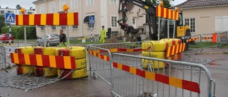 Fiberdragning stänger Centralgatan