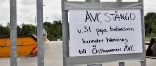 Återvinningscentral stängd under Båtveckan