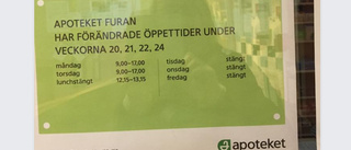 Strypta öppettider upprör Apotekskunder