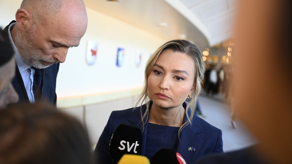  Negativt. Näringsminister Ebba Busch (KD) måste lyckas vända svensk ekonomi. Läget ser mörkt ut.