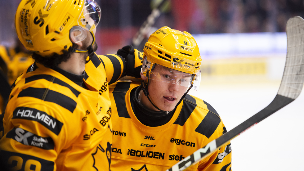 Lukas Vesterlund gjorde karriärens första SHL-mål i storsegern mot Örebro.