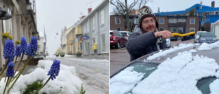 Snömorgon i både Strängnäs och Mariefred