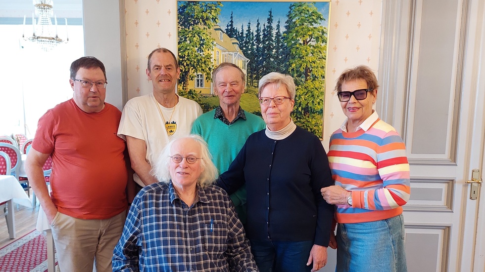 Styrelsen för SRF Norrbotten 2024 består av Roland Stenström, Mats Nilsson, Taisto Paganus, Marja Liisa Åström Ulla Bergeros ochNils Engfors. Marianne Nordqvist och Andrea Nordbrandt saknas på bilden.
