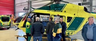 Rotary besökte bas för helikopterambulans