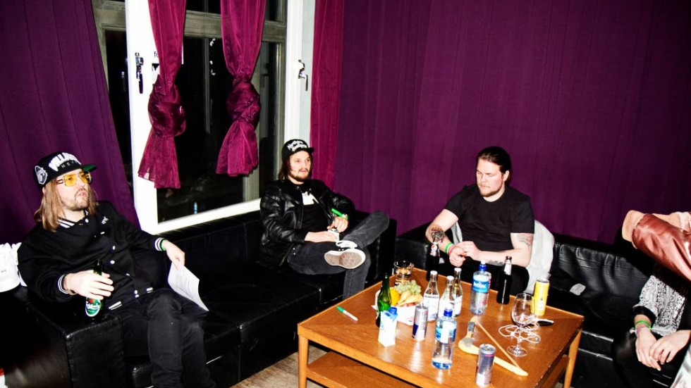 Kitok backstage Debaser Medis - Erik Zettervall - Arvid Sandin - Robert Andersson