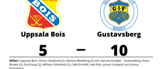 Uppsala Bois föll hemma mot Gustavsberg