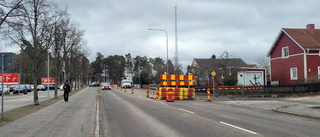 Vägarbeten i centrum påverkar trafiken