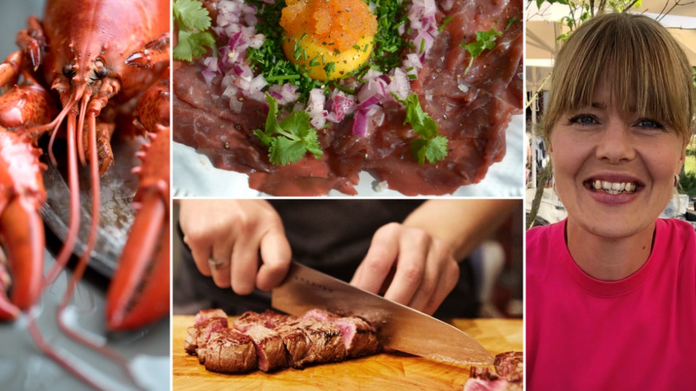 Skaldjur till förrätt och oxfilé till huvudrätt är de mest klassiska rätterna på nyårsafton. Lina Lutteman vänder på det och serverar oxfilén först.