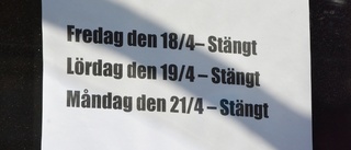 Stängt - men inte sysslolöst