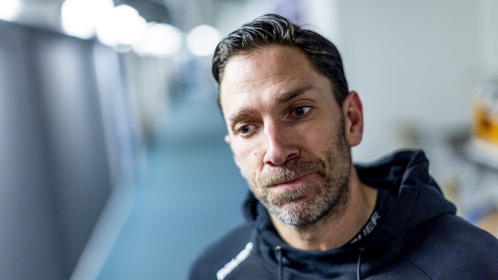 Joel Lundqvist efter Frölundas träning i Frölundaborg. Innan träningen meddelade han att detta blir hans sista säsong.