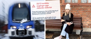 Nu har tågen börjar rulla – men fortfarande inställda avgångar ✓Pendlaren Ofelia: "Har vänt hem fem gånger..."