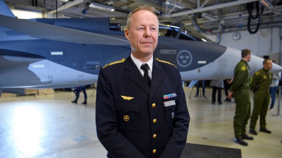 Flygvapenchefen Carl-Johan Edström. Arkivbild.
