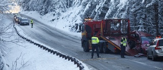 Bil blev skrot efter krock nära Näshulta