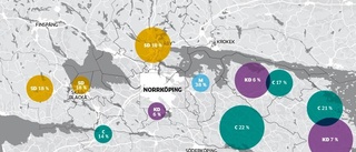 Partiernas starka och svaga fästen