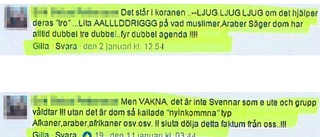 Facebookinlägg om gruppvåldtäkter var hets mot folkgrupp