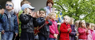 Barnen rockade sig genom stan på förskolans dag