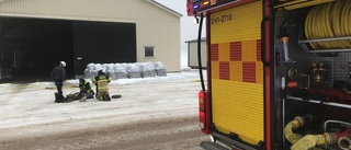 Larm om brand i industrilokal