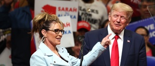 USA: Trump på kampanjmöte med Sarah Palin